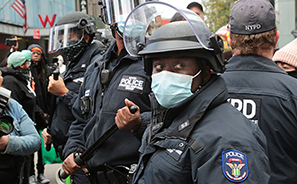 Trump Rally and Protest : Times Square : New York :  Photos : Richard Moore : Photographer